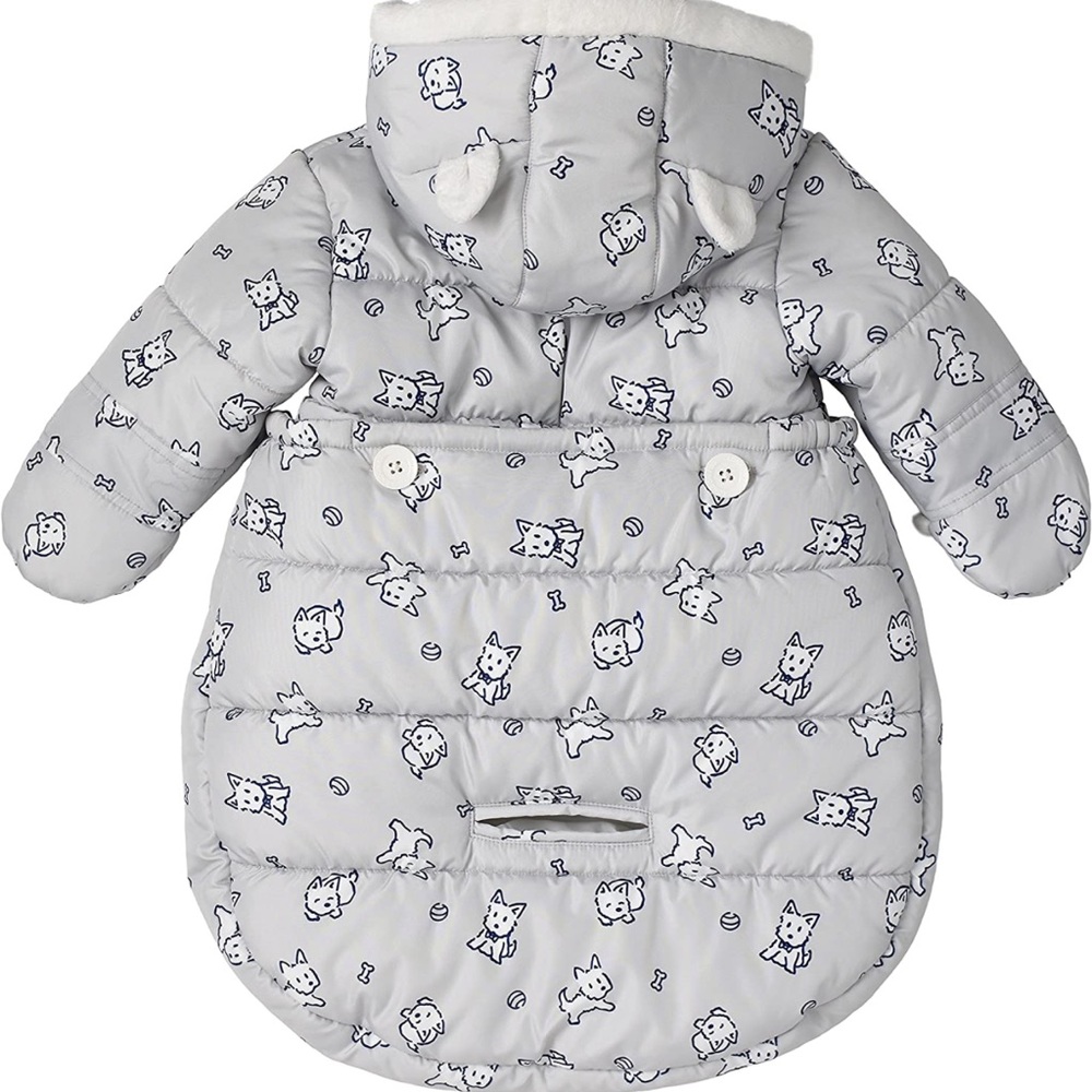 LONDON FOG Newborn Infant Baby Girl Boy Puffer Carbag Pram Bag Snowsuit Bunting